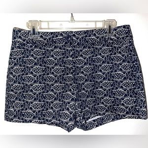 Like New Crown & Ivy Shorts, Fish Design, 6 Petite
